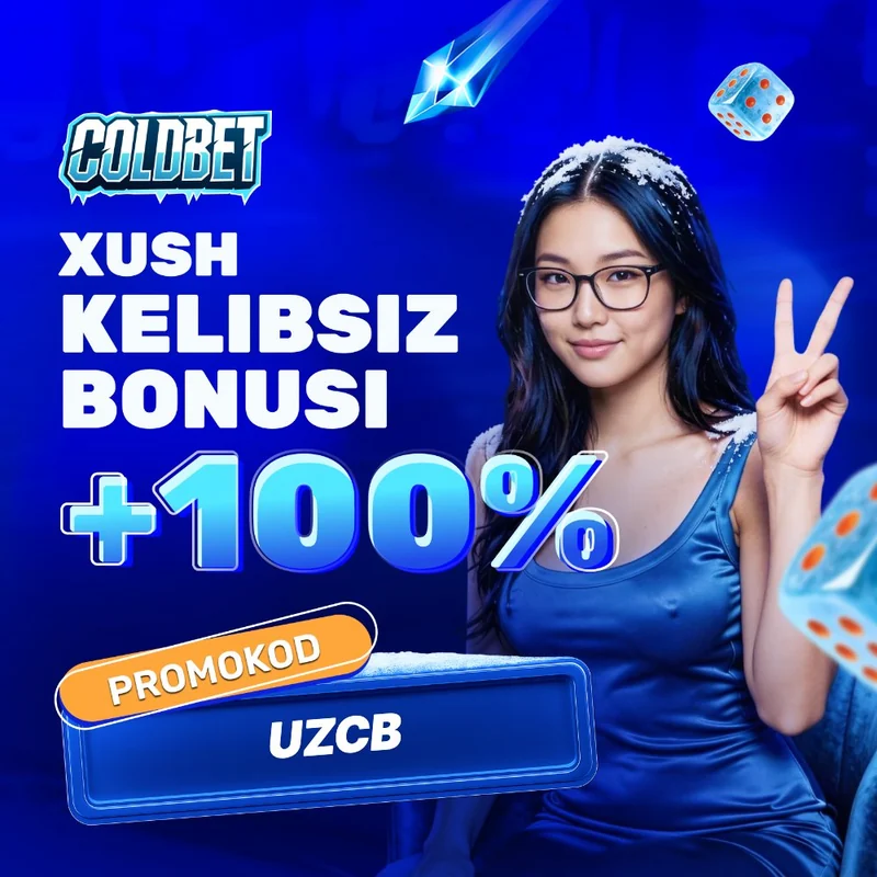 ColdBet UZCB bonus +100%